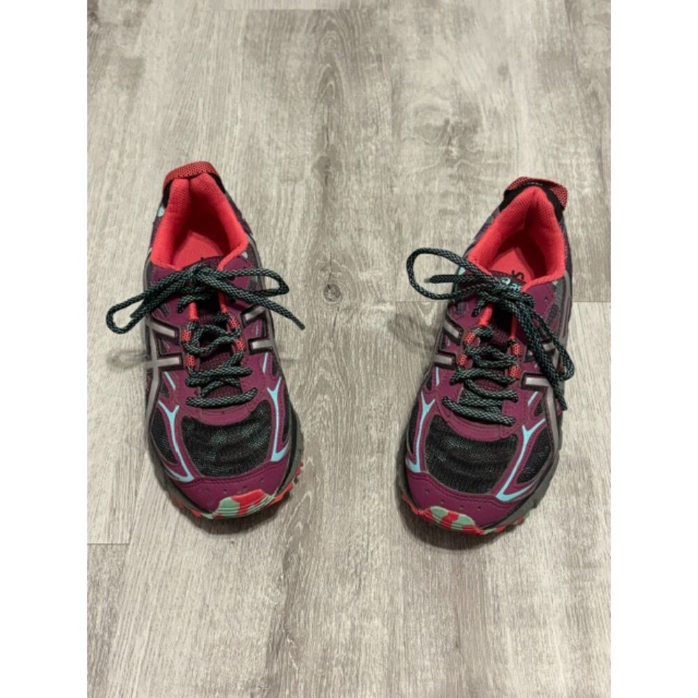 Asics Gel Scram Purple Multi-Colored Athletic Sneakers Women's Shoes 6.5M